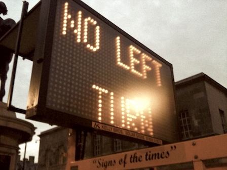 Schild No Left Turn von der Firma Signs of the Times